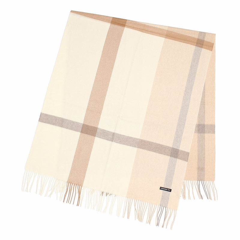 カシミヤ 100% 大判 ストール チェック ブランケット【200cm×80cm】<br>カシミア 大判ストール 厚手 カシミヤストール カシミアストール レディース チェック柄 ショール ひざ掛け 秋冬 女性 妻 祖母 祖父 30代 40代 50代 60代 プレゼント 誕生日プレゼント 誕生日 クリスマス