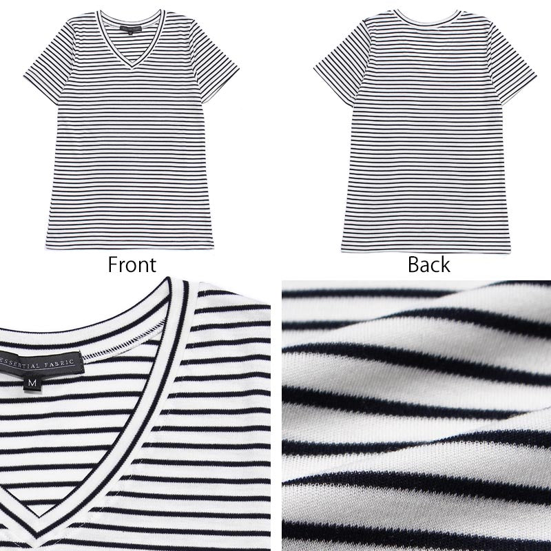 高機能 インナー Tシャツ【全5色】<br>Vネック Uネック 半袖 無地 ボーダー UVカット 接触冷感 機能素材 レディース 女性 20代 30代 40代 定番 無地カットソー 無地Tシャツ 半袖Tシャツ シンプル 黒 白 グレー ルームウェア 春夏 秋冬 SS AW
