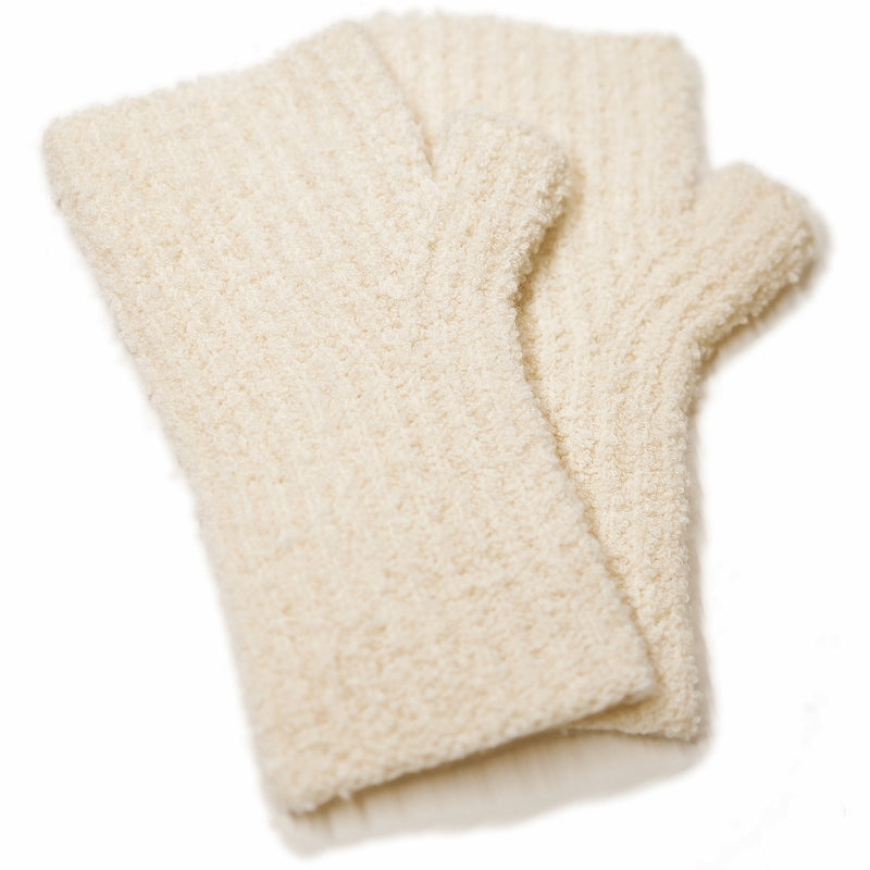 ウール カシミヤ テディベア ハンドウォーマー & マフラー ニット 手袋 指出し 指なし グローブ ニットマフラー ループマフラー もこもこ 手荒れ 保湿 おやすみ ハンドケア 防寒 暖かい 通勤 通学 秋冬 女性 彼女 ママ 10代 20代 30代 ギフト 誕生日プレゼント クリスマス