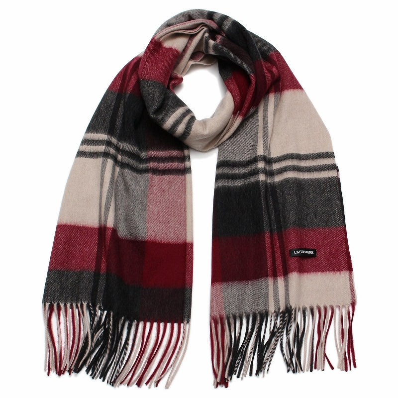 ウール カシミヤ サステナブル ストール 【ウール90% カシミヤ10%】<br>カシミア ウールストール レディースストール メンズストール 大判 大判ストール マフラー 無地 チェック オーガニック 秋冬 男性 女性 彼女 彼氏 20代 30代 40代 ギフト 誕生日プレゼント 誕生日 クリスマス