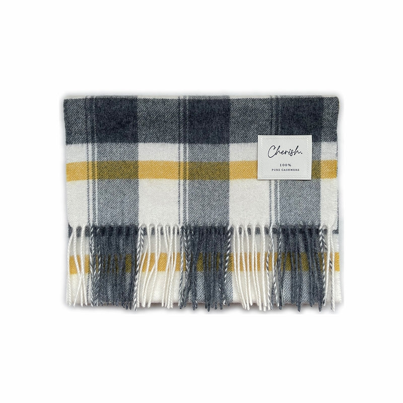 【ギフト専門ブランド Cherish】カシミヤ 100% チェック マフラー & ストール【ギフトBOX付】<br>レディース メンズ 大判ストール カシミア カシミヤストール カシミヤマフラー チェック柄 秋冬 女性 妻 彼女 20代 30代 40代 50代 プレゼント 誕生日プレゼント 誕生日 クリスマス