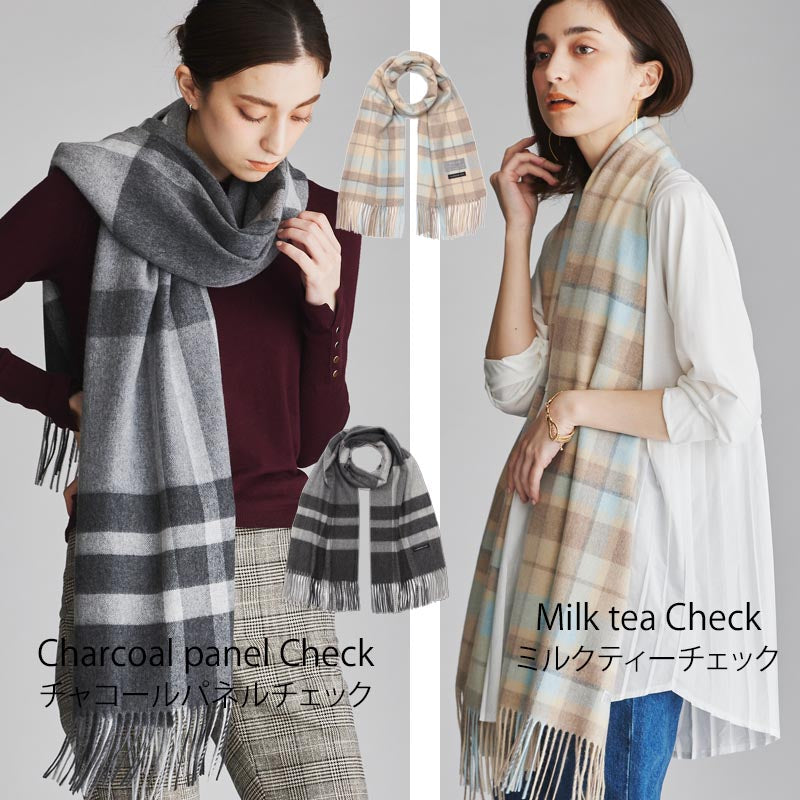 カシミヤ 100% チェック 大判 ストール<br>レディース メンズ 大判ストール カシミア カシミヤストール カシミアストール タータンチェック チェック柄 マフラー 秋冬 女性 男性 妻 彼女 彼氏 20代 30代 40代 50代 プレゼント 誕生日プレゼント 父の日 敬老の日