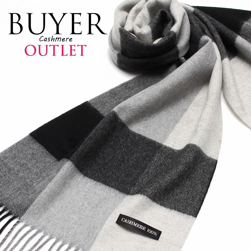 カシミヤ 100% ブロック チェック マフラー 2001<br>【アウトレット】【在庫限り】レディース メンズ カシミア レディースマフラー メンズマフラー チェック柄 無地 リバーシブル 秋冬 防寒 女性 男性 30代 40代 50代 60代 誕生日 誕生日プレゼント ギフト クリスマス