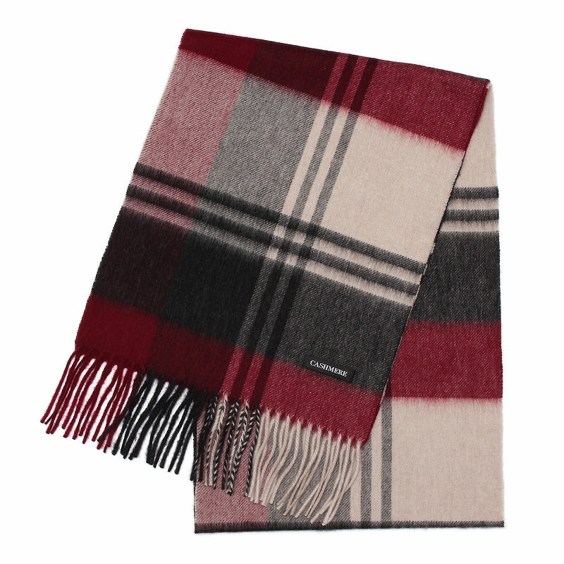 ウール カシミヤ サステナブル マフラー 【ウール90% カシミヤ10%】<br>カシミア ウールマフラー レディースマフラー メンズマフラー ストール 無地 チェック オーガニック 秋冬 レディース メンズ 男性 女性 彼女 彼氏 20代 30代 40代 ギフト 誕生日プレゼント 誕生日 クリスマス