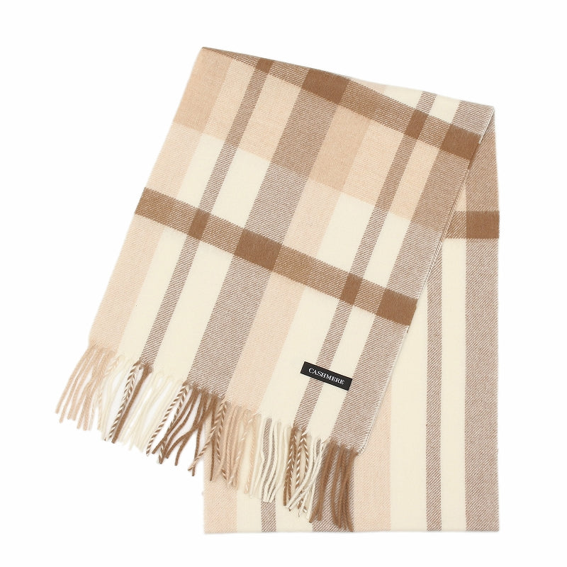 ウール カシミヤ サステナブル マフラー 【ウール90% カシミヤ10%】<br>カシミア ウールマフラー レディースマフラー メンズマフラー ストール 無地 チェック オーガニック 秋冬 レディース メンズ 男性 女性 彼女 彼氏 20代 30代 40代 ギフト 誕生日プレゼント 誕生日 クリスマス