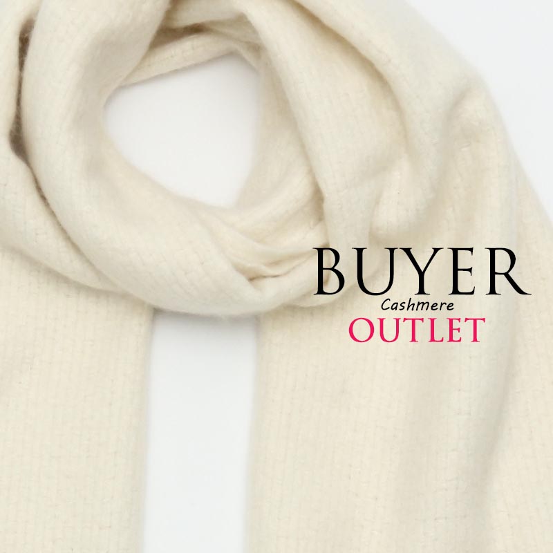 カシミヤ 100% バスケット織 マフラー 1709【アウトレット】【在庫限り】<br>レディース メンズ カシミア カシミヤマフラー カシミアマフラー レディースマフラー メンズマフラー ストール 無地 白 厚手 秋冬 防寒 女性 男性 誕生日 プレゼント ギフト クリスマス