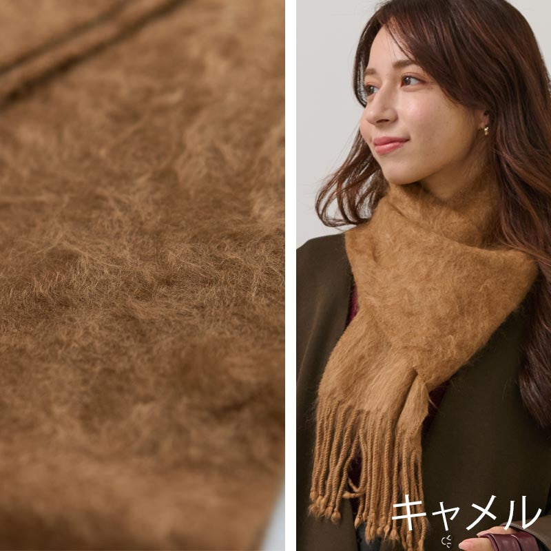 カシミヤ 100％ ミンク加工 マフラー 【細いマフラー】 レディース カシミア カシミヤマフラー カシミアマフラー 細マフラー ファー加工 シンプル おしゃれ トレンド 秋冬 冬 防寒 暖かい 通勤 通学 女性 彼女 娘 妻 20代 30代 40代 50代 60代 プレゼント クリスマス