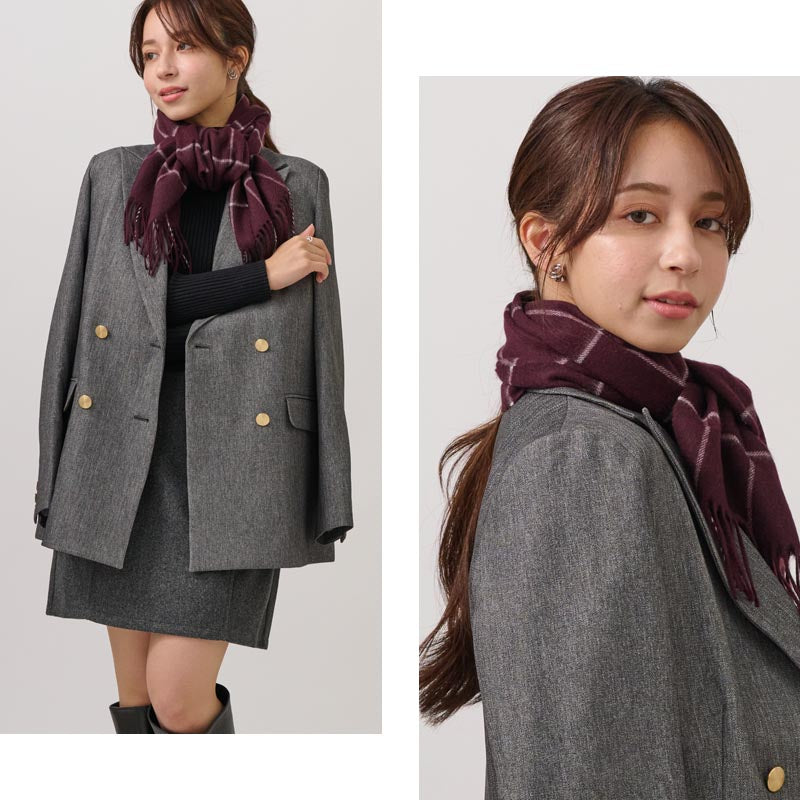 カシミヤ 100% ウィンドペン マフラー レディース メンズ チェックマフラー カシミア カシミヤマフラー カシミアマフラー レトロ 格子柄 ストール 秋冬 女性 男性 彼氏 夫 祖父 30代 40代 50代 60代 70代 通勤 通学 ビジネス プレゼント 誕生日プレゼント クリスマス